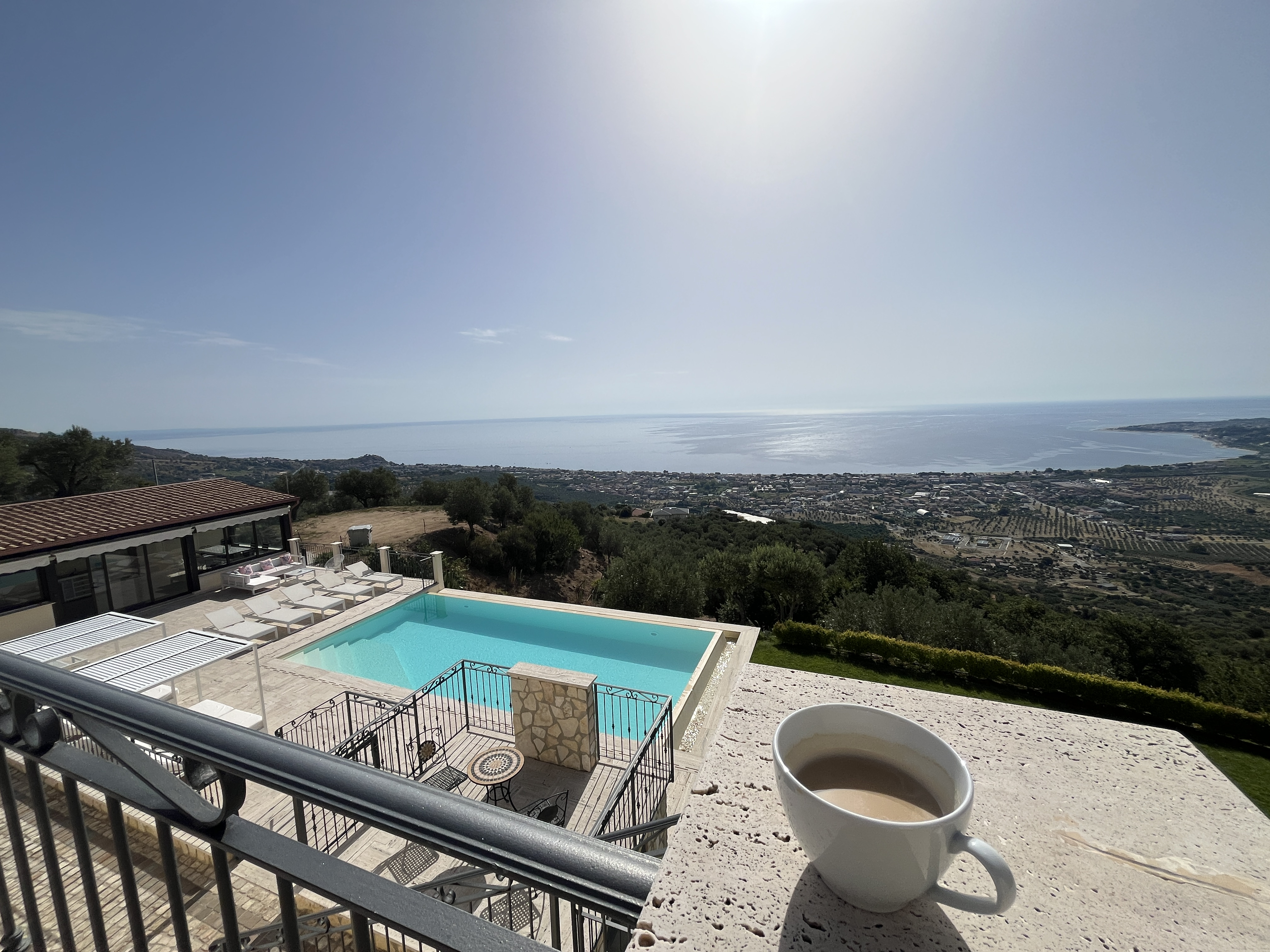 The view from the villa